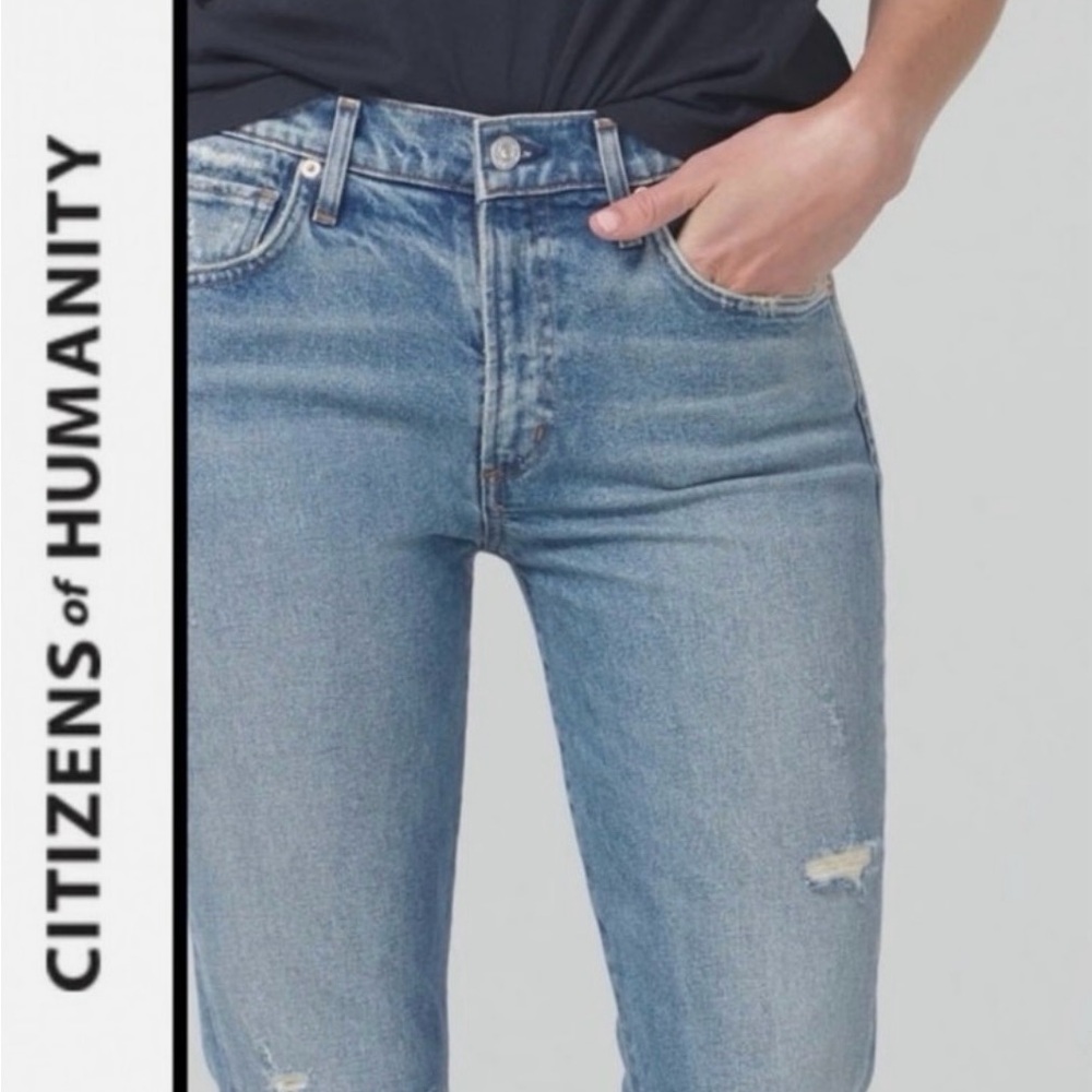 Citizens Of Humanity Blue Boot Cut Jeans